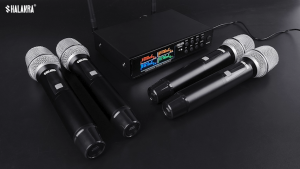 SHALANRA WS640 Wireless Conference Microphone System True Diversity UHF Headset Lapel and Handheld Mic