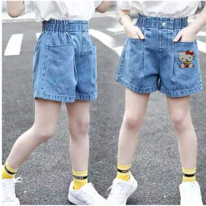 Baby Girls Summer Fashionable Thin Denim Shorts Childrens Clothing Outerwear Boys Girls Kids Short Pants Casual mid Waist
