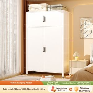 DIBIOU | Steel Metal Wardrobe For Renters