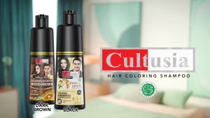CULTUSIA COLOR FAST HAIR SHAMPOO Original Black With Extract Jahe & Minyak Zaitun 160ml