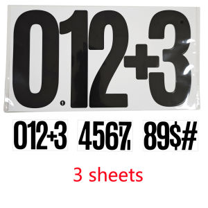 6 Inch Big Letter Number Stickers Larger Alphabet Letter Stickers for DIY Ship Mailbox Homes Business Board Party Office Decor