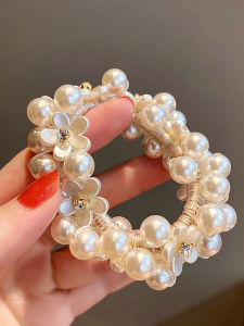 Pearl Hair Accessories: Women's Hair Ties & Bun Headbands