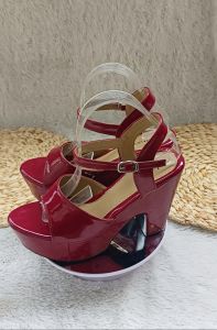 sandal hils doublehak tinggi 12cm kode gz074