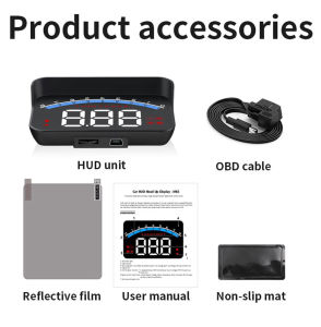 M6S OBD HUD Car Head Up Display Digital Windshield Projector Speedometer on Car Glass Auto Accessories On-board Computer OBD2
