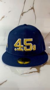 Topi New Era Houston Colts 45th Anniversary Navy Jersey Flip Edition 59Fifty Fitted