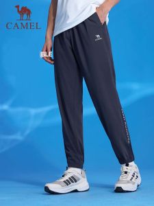 Camel mens thin quick dry sports pants breathable zipper pockets pants