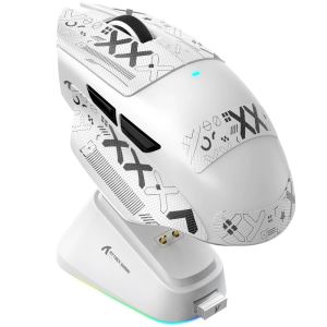 ATTACK SHARK | ATTACK SHARK V6 Wireless Gaming Mouse 25000DPI Bluetooth Tri-Mode With Charging Base Macro Programmable Esports Mouse