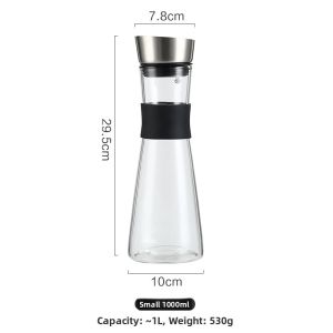 SHELI | Heat Resistant Anti-Burst Glass Water Bottle Solo Large Capacity Leakproof