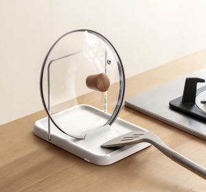 Pot Cover Rack Household Countertop Storage Rack Drain Rack Storage Rack Kitchen Vegetable Shovel Shovel Rack Support