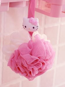 Large Size Creative Bath Ball Cat Head Double Sided Bath Flower Shower Ball Body Care Tool Personal Hygiene Product