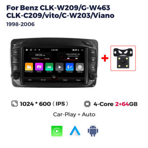 MEKEDE 7" Car Radio Stereo For Benz clk W209 G-W463 CLK C209 Vito C W203 Viano Multimedia Wireless Carplay Auto GPS Navigation
