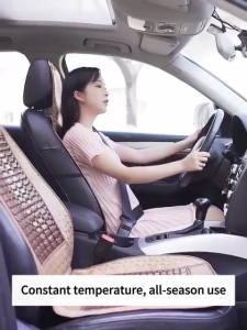 JF Bamboo car seat back cushion breathable summer in-car office universal support chair cushion