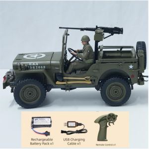 JJRC | Upgrade JJRC C8815 RC Car 1:10 Military RC Truck Crawler 1940 Willys Jeep 2.4G 4WD Remote Control Car Vehicle Model Car Toy Gift