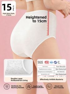 NIGESI | Disposable High-Waist Cotton Antibacterial Panties for Elderly Women