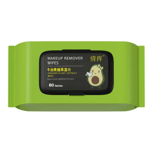 1 แพ็ค 80 แผ่นผ้าเช็ดทำความสะอาดเครื่องสำอาง ลิปสติก พื้นฐาน แต่งหน้า น้ำยาล้างเครื่องสำอางแสนสะดวก