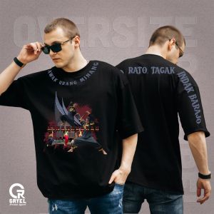 Kaos Pria Kaos Wanita Baju Distro T Shirt Oversize Minangkabau Culture