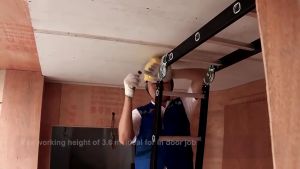 12 - 24 STEP ( 3.7M - 6.7M ) Black Aluminium Multipurpose Ladder Folding Double Sided Work Home Foldable Tangga Lipat