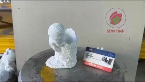 Tượng thạch cao E22 ống cắm bút người nhện 13cm (Không kèm màu) tô tượng đồ chơi cho trẻ