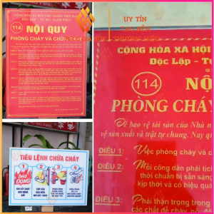 Bảng nội quy-tiêu lệnh PCCC bằng MICA  trong suốt bền không rỉ sét  tính thẩm mỹ cao Bảng Nội Quy Chống Cháy Bền Đẹp Bảng Chỉ Dẫn Phòng Cháy Chữa Cháy - Lazada
