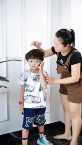 Áo Thun Bé Trai Cotton 4 Chiều Cao Cấp in loang 3d YYEN dành cho trẻ em từ 13 đến 50kg - Con Xinh