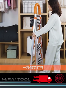 Anshint Household Aluminium Safety Ladder (3-5 Step) Multi-functional Aluminum Alloy Folding Thickened A-frame Ladder