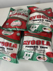 AYOOLA POUNDO YAM FLOUR. Farine digname/ Garin sakwara . 0.9kg/2 lbs. get ready in 5 minutes