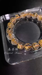 [现货] 11mm 钛晶手串｜聚财转运 × 强化气场 × 稳定能量｜11mm Rutilated Quartz Bracelet｜Wealth • Power • Energy Balance