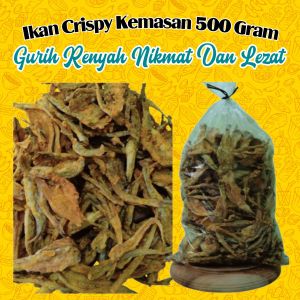IKAN CRISPY GURIH RENYAH KRIUK 500 GRAM ORIGINAL CEMILAN FISH HALAL SNACK MAKANAN RINGAN BEST SELLER