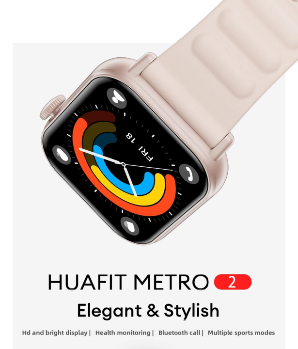 2025 Huafit Smart Watch HD Screen IP68 Waterproof Fitness Tracker  With Heart Rate Monitor SOS Call Multi-Language Support Lazada PH