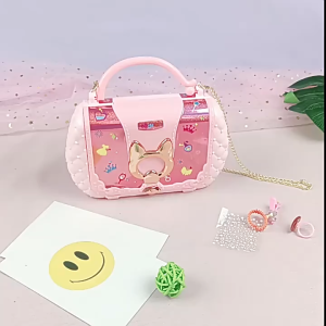 ชุดกล่องเครื่องสําอาง สไตล์เจ้าหญิง สําหรับเด็กผู้หญิง Princess style cosmetic box set for girls