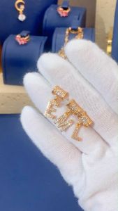 Y827【COD】 Anting Titanium korea Anti Karat Huruf 18K Lapis Emas Stud Earrings Huruf Inisial Fashion Aksesoris Wanita