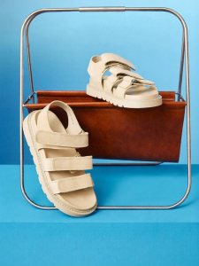 Toomanyshoes | Triple Cheese Style Sporty Comfort Thick Sole Sandals