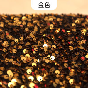 Elastic Flocking Fabric 5mm Shiny Sequin Embroidery Foam Bead Fashion Performance Clothing Fabric Velvet Not Easy to Fall down