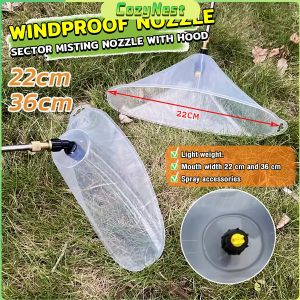 C.N. Misting Spray Nozzles Windproof Plastic High Pressure Misting Nozzle with Hood Sector