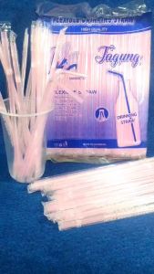 sedotan plastik tekuk bengkok steril higienis bungkus plastik Pink