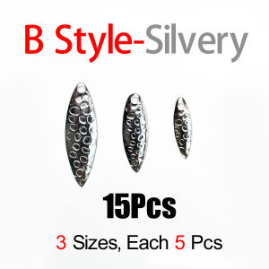 Topranc 15Pcs/16Pcs/Bag Metal Spinner Spoon Trout Fishing Lure Hard Bait Sequins Noise Spoon Lure Artificial Fishing Hard Bait