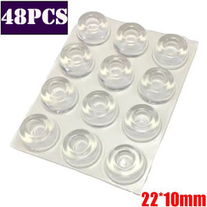Strong Self Adhesive Door Stopper Rubber Damper Buffer Cabinet Bumpers Silicone Furniture Pads Cushion Protective Pads Tiny Bump