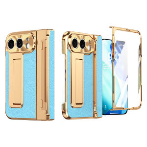 szhaiyu | For iPhone Duo iPhone 18 Fold Case Protective Anti Finger Print With Hinge Protection With Tempered Glass Film Back Cover