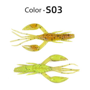 Meredith | MEREDITH Dolive Craw Fishing Lures 50mm 65mm 80mm Craws Shrimp Soft Lure Fishing Bait Wobblers Bass Lures Soft Silicone