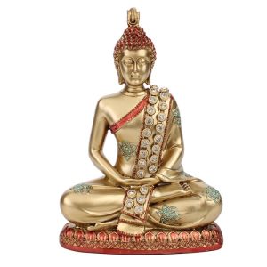 รูปปั้นพระพุทธรูปประเทศไทยสวนลานประติมากรรมภูมิทัศน์ตกแต่งสวนระเบียงเค้าโครงวิลล่าอุปกรณ์ตกแต่งสวนกระถางต้นไม้กลางแจ้ง