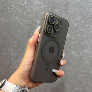 Matte Finish Magnetic Wireless Charging Edge  Case Compatible with  15 pro Max 14 pro 13 Soft Edge 12 Anti-Slip Edge 11