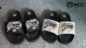MCC Project - Sandal Slop Fashion Slip on Distro Casual Pria Wanita Dewasa Kekinian SPN Terbaru 2025