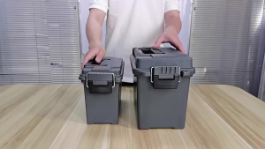 30/50P Plastic Storage Box Lightweight High Strength Tool Box with Handle Secure Latch Dustproof