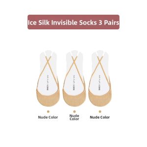 Invisible High Heel Socks Super Low Cut Toeless No Back Summer Thin L