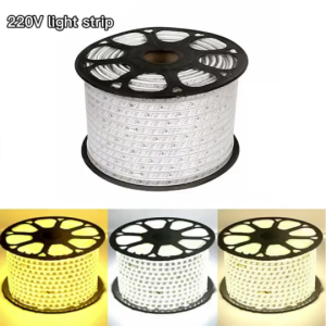 LED Strip Lights 220V RGB IP65 Waterproof Warm White LED String Lights ceiling decoration warm light Home Kitchen Bedroom Dorm Room 3M 5M 10M 20M 50M 100M With controller