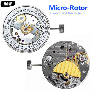 2 Hands Super Slim Micro-Rotor Automatic Mechanic Movement 5020A Movement Single-date 3 Oclock Date Display Watchmaker Parts
