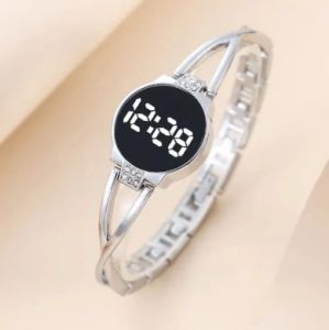 New Style Korean Style Led Fashion Watch Touch Womens Decorative Steel Belt Electronic Student Lady Bangle Watch