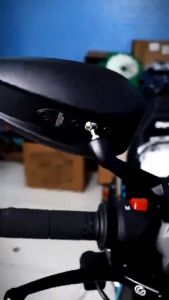 Motorcycle Side Mirror V2 Street King Anti-glare Street King Adjustable Blue Lens