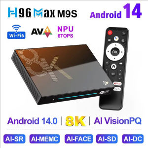 H96 M9S AI VisionPQ สมาร์ท TV Box ชิปกล่อง RK3576แอนดรอยด์14 GB BT5.4 Wifi6 1000ม. แลน4K & 120fps 8GB กล่องสมาร์ททีวี LPDDR4 128GB
