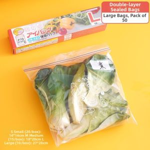 Food Storage Sealing Bag Reusable Zipper Large Thick